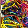 Игрушки в капсулах 28 мм "Браслеты силиконовые микс"
